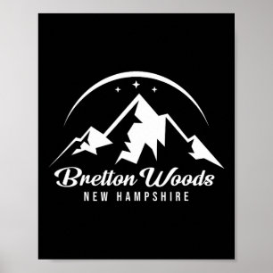 Bretton Woods New Hampshire Ski Resort Skiing Snow Poster