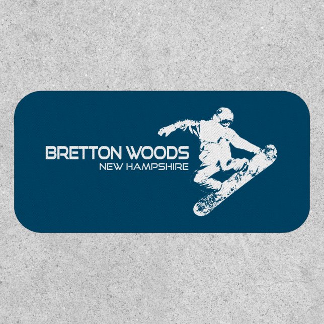Bretton Woods New Hampshire Snowboarder Patch (Front)