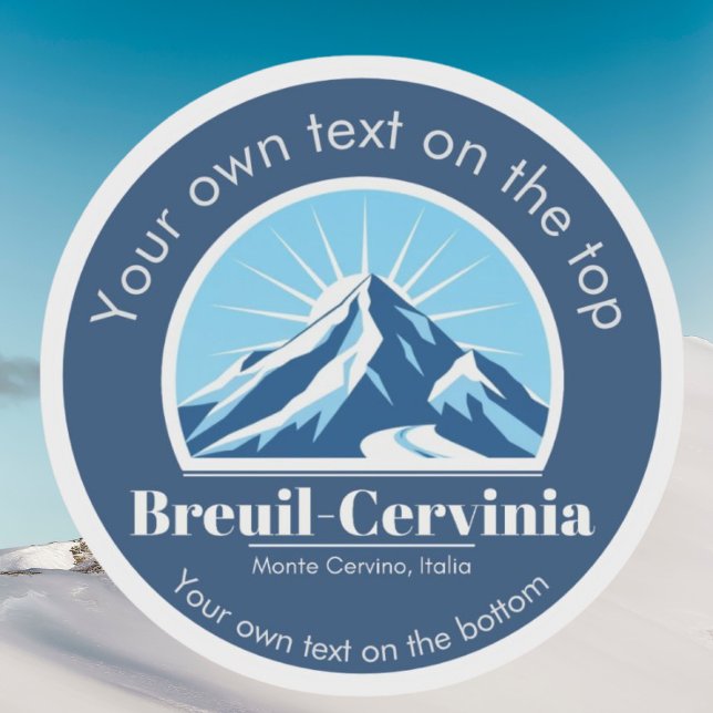 Breuil-Cervinia Italy ski resort   Sticker (Creator Uploaded)