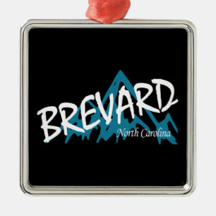 Brevard North Carolina Mountains Metal Ornament