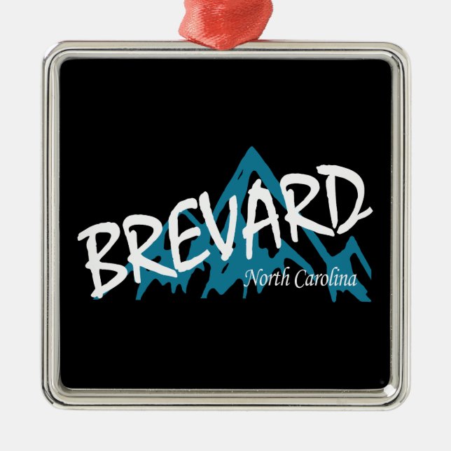 Brevard North Carolina Mountains Metal Ornament (Front)
