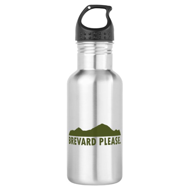 Brevard North Carolina Please Stainless Steel Water Bottle (Front)