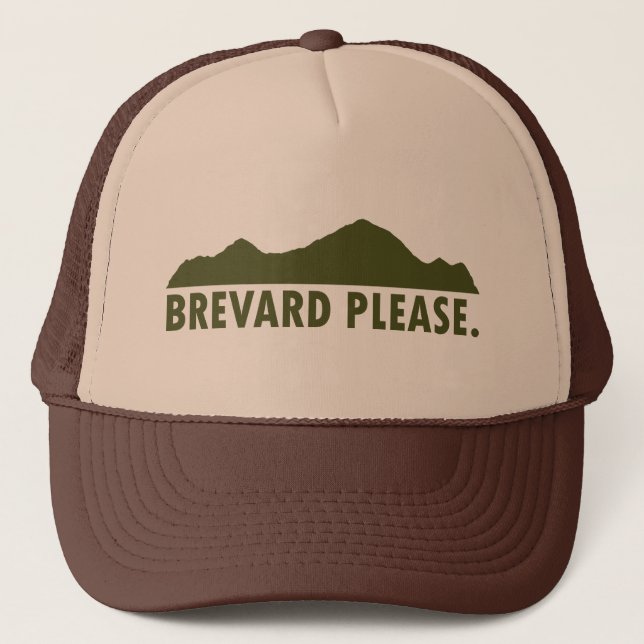 Brevard North Carolina Please Trucker Hat (Front)