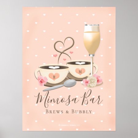 Brew And Bubbly Coffee And Mimosa Bar Sign