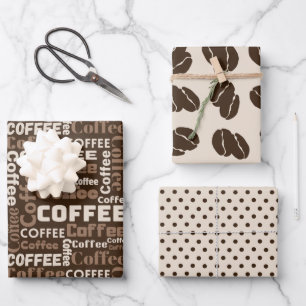 Brew & Bean 3 Wrapping Paper Sheets