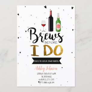 Brew before I do party invitation
