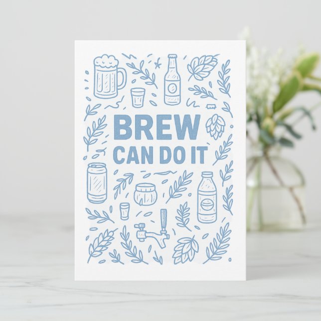 Brew can do it thank you card (Standing Front)
