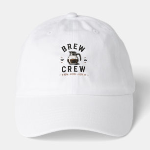 ☕ Brew Crew Coffee Shop Staff Logo ☕ Hat