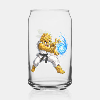 Brew Fighters Barley & Hops Can Glass