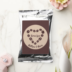 Brew Love Coffee Bean Heart Coffee Drink Mix