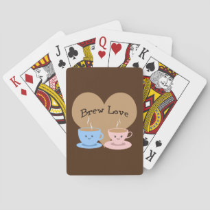 Brew Love! Coffee Mugs Poker Cards