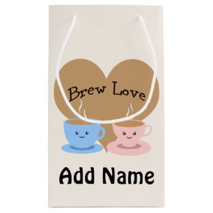 Brew Love! Coffee Mugs Small Gift Bag