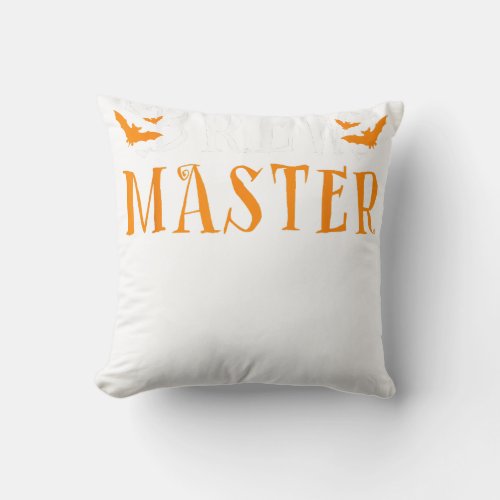 Brew Master Halloween Baby Reveal Outfit Halloween Throw Pillow