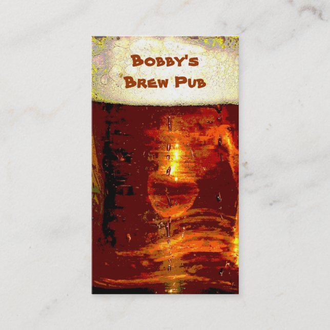 Brew Pub Business Card (Front)