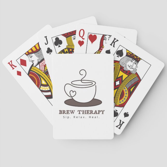 Brew Therapy Coffee Playing Cards (Back)