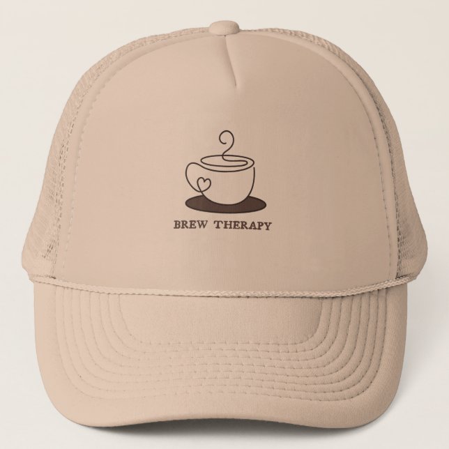 Brew Therapy Coffee Trucker Hat (Front)
