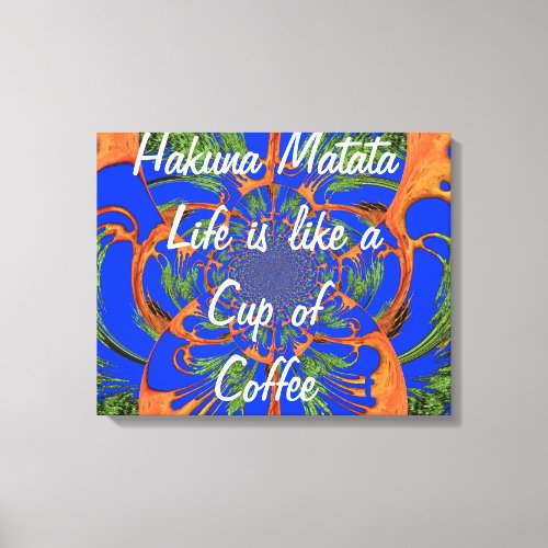 Brew Up Adventure Lifes Coffee Acacia Tree Canvas Print