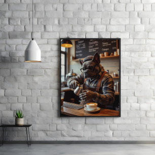 Brewed Awakening: Bulldog Behind Beans Poster