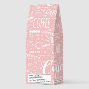 Brewed in Blush — Typography in Bloom Roasted Coffee