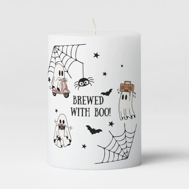 Brewed With Boo Candle (Front)