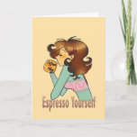 Brewed with Joy Birthday Coffee Art Card