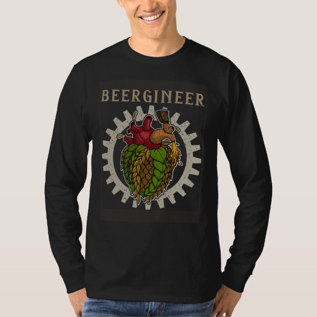 Brewer beer hops beer drinker brewery drinking T-Shirt (Front)