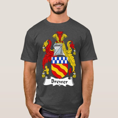 Brewer Coat of Arms  Family Crest T_Shirt