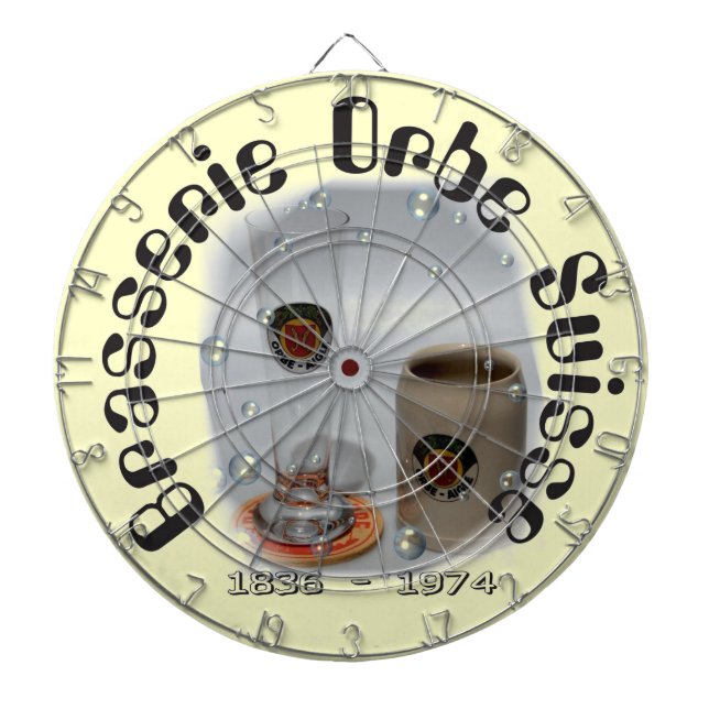 Brewerie Orbe, Orbe, Switzerland Dartboard (Front)