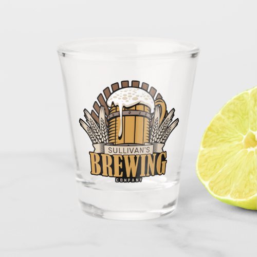 Brewery ADD NAME Craft Beer Brewing Company Bar  Shot Glass