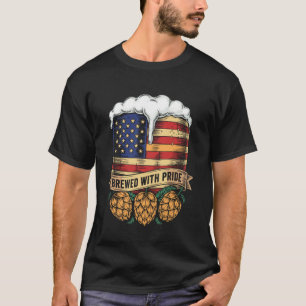 Brewery American Flag Craft Beer for American Prid T-Shirt