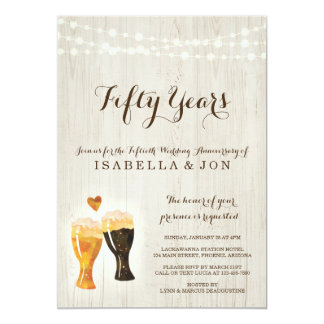 Brewery Anniversary Party Invitation | Rustic Beer