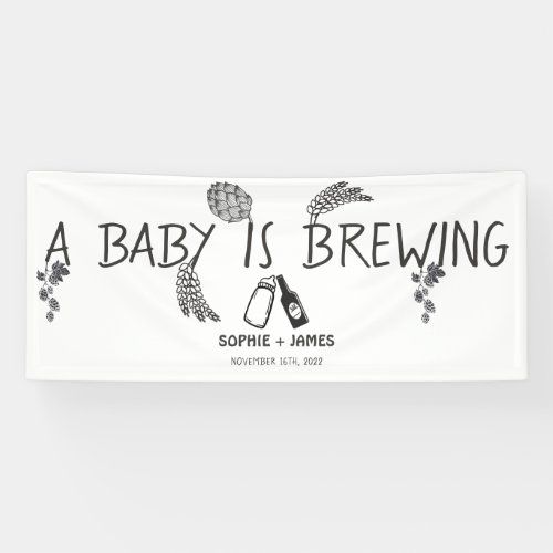 Brewery Baby _ BW _ Large Welcome Vinyl Banner