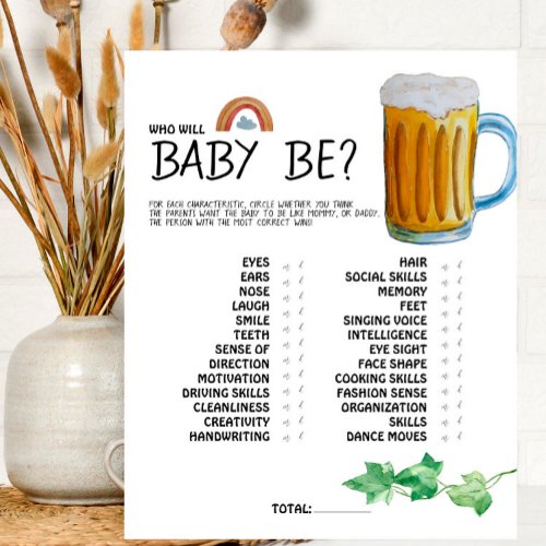 Brewery Baby _ Color _ Who Will Baby Be Game