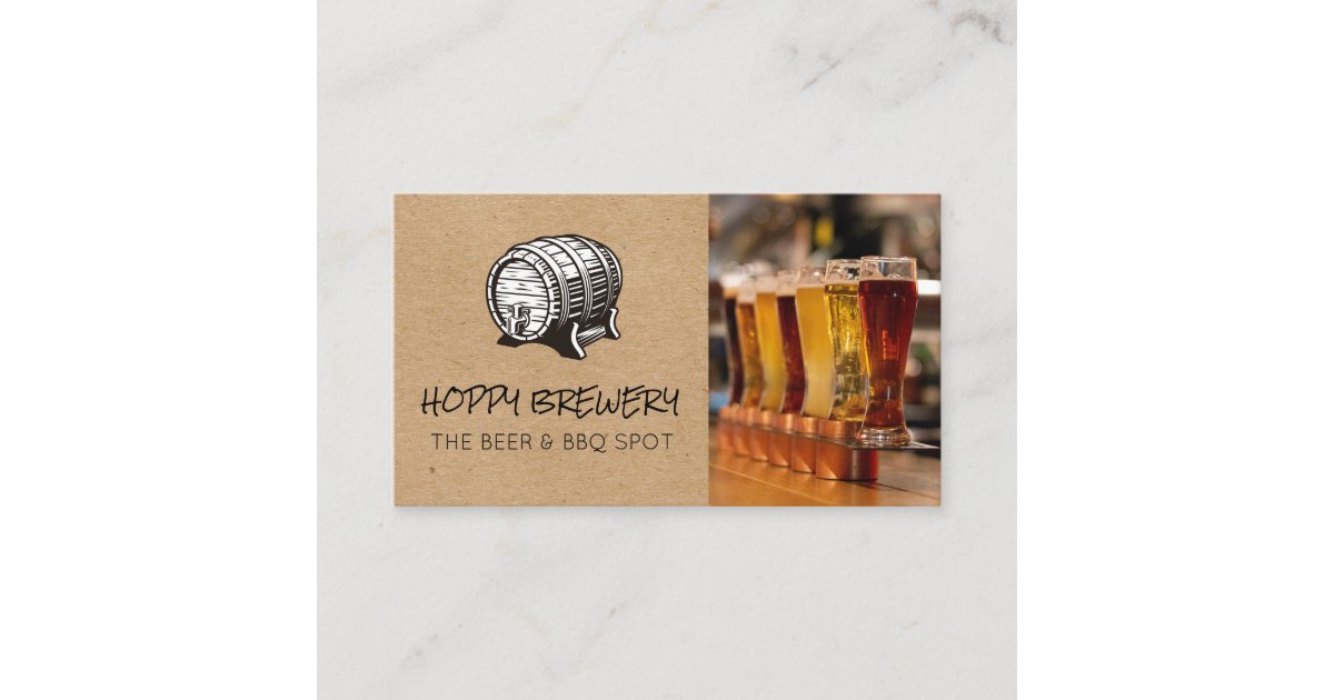 Brewery | Beer Selection Business Card | Zazzle