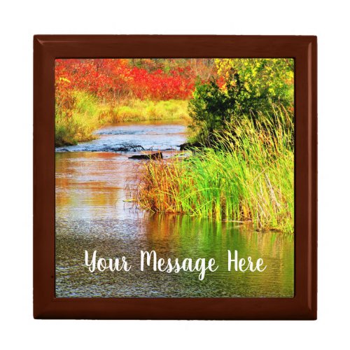 Brewery Creek in Autumn Sunny Day Scenic Gift Box