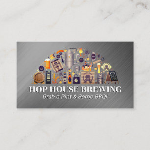 Brewery Production Equipment Beer Business Card
