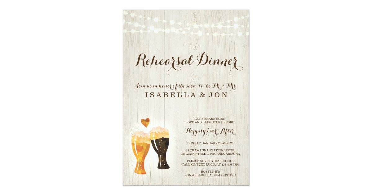 Brewery Rehearsal Dinner Invitations 5