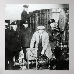 BREWERY SPEAKEASY BUST c. 1930 Poster