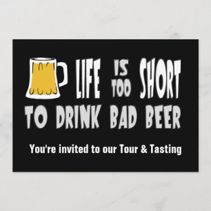 Brewery Tour or Beer Club Tasting Invitation