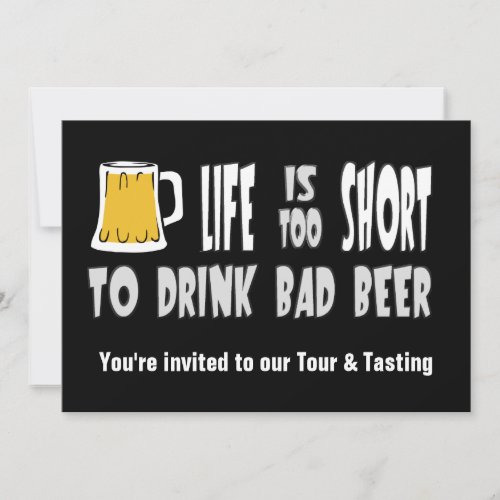 Brewery Tour  or Beer Club Tasting Invitation
