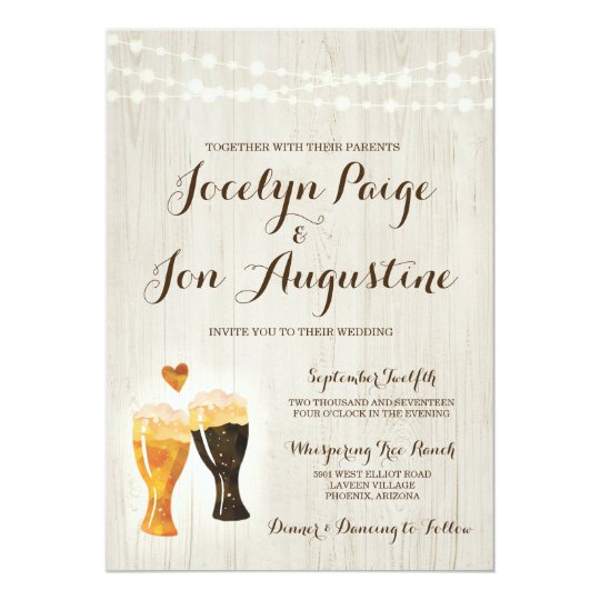 Beer Wedding Invitations 5