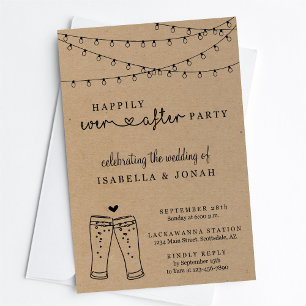 Brewery Wedding Reception Only Invitation