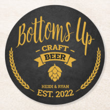 Brewery Wedding Shower Beer Drink Coaster Favor