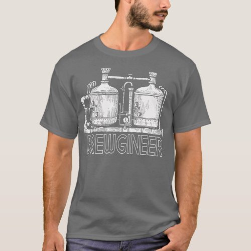 Brewgineer Funny IPA Craft Beer Lover Brewer T_Shirt