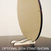 Brewhouse Renowned Circular Red Bar Sign (Stand)