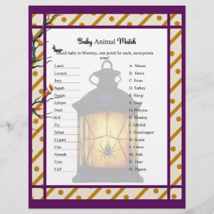 Brewing A Baby_ Baby Animal Match Letterhead