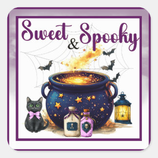 Brewing A Baby Square Sticker