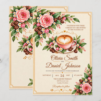 Brewing a Beautiful Romance Forever Invitation