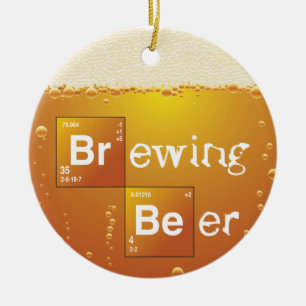 Brewing Beer Ceramic Ornament