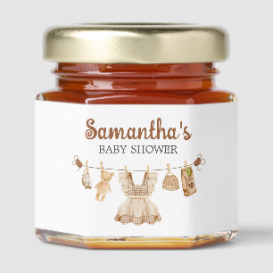 Brewing Coffee Baby Shower Honey Jar Favors